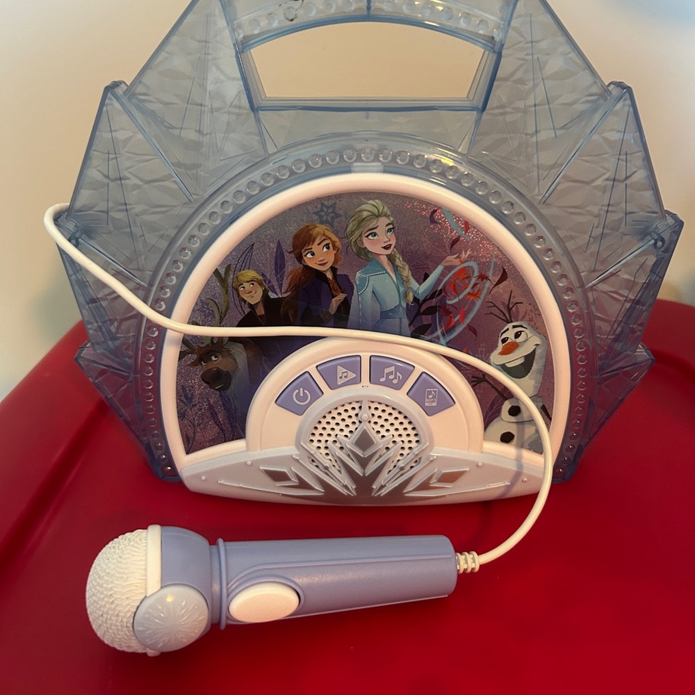 Disney's Frozen Portable Karaoke Player with Microphone - Light Blue